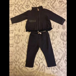 Matching moncler top & bottom for baby girl 12/18M